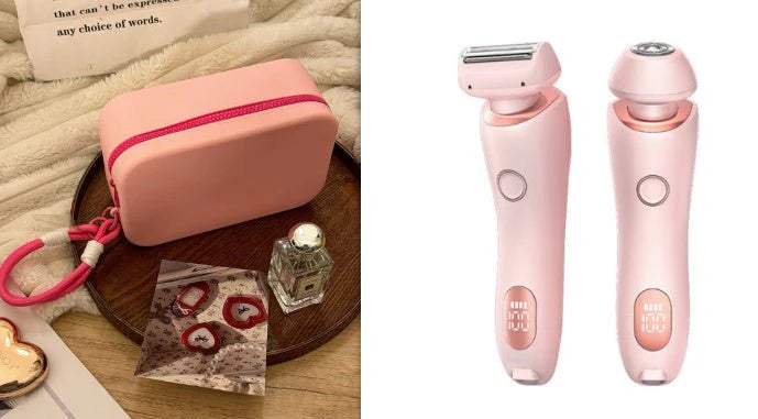 2-in-1 Women’s Electric Hair Removal Epilator & USB Rechargeable Trimmer – Face, Body, Bikini, Armpit, Legs