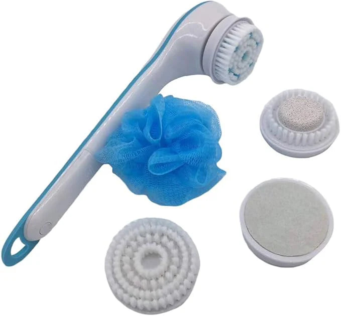 5-in-1 Electric Body Shower Brush – Deep Cleansing, Exfoliating, Massaging & Skin Care Tool