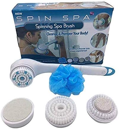 5-in-1 Electric Body Shower Brush – Deep Cleansing, Exfoliating, Massaging & Skin Care Tool