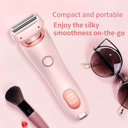 2-in-1 Women’s Electric Hair Removal Epilator & USB Rechargeable Trimmer – Face, Body, Bikini, Armpit, Legs