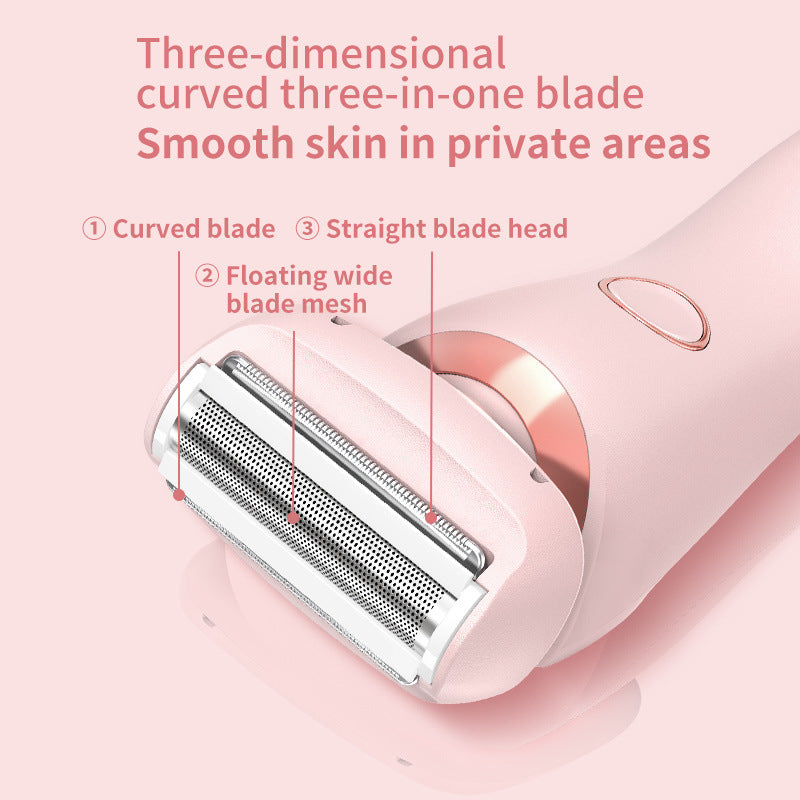 2-in-1 Women’s Electric Hair Removal Epilator & USB Rechargeable Trimmer – Face, Body, Bikini, Armpit, Legs