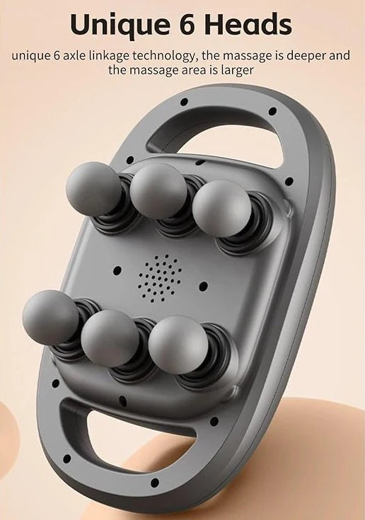 6-Head Deep Tissue Massage Gun – Powerful Muscle Relief Massager