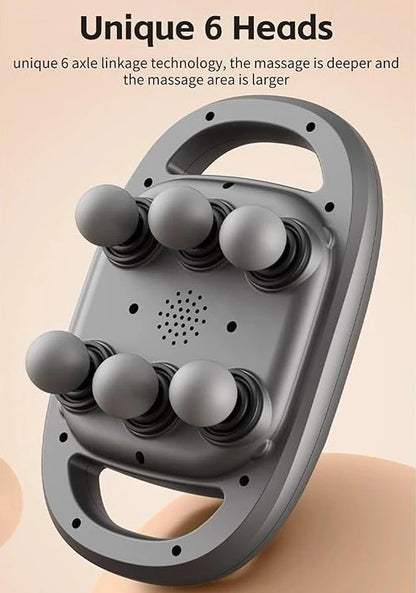 6-Head Deep Tissue Massage Gun – Powerful Muscle Relief Massager