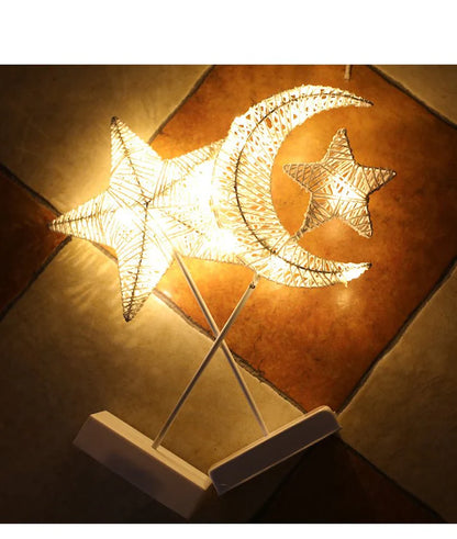 Romantic LED Star Light – Rattan Ball Table Lamp for Room Decoration