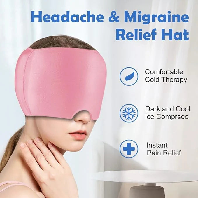 Gel Ice Migraine Relief Cap