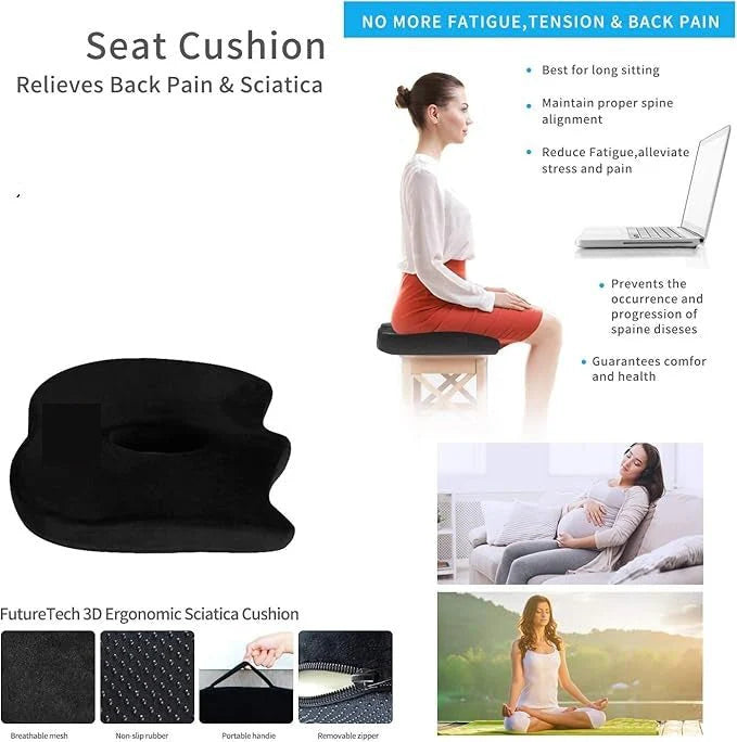 Ergonomic Memory Foam Seat Cushion